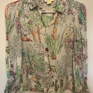 Maeve animal printed top.